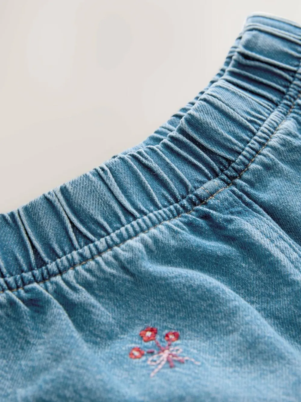 Outlet Next Mid Blue Galentines Embroidered Jeans (3mths-7yrs)