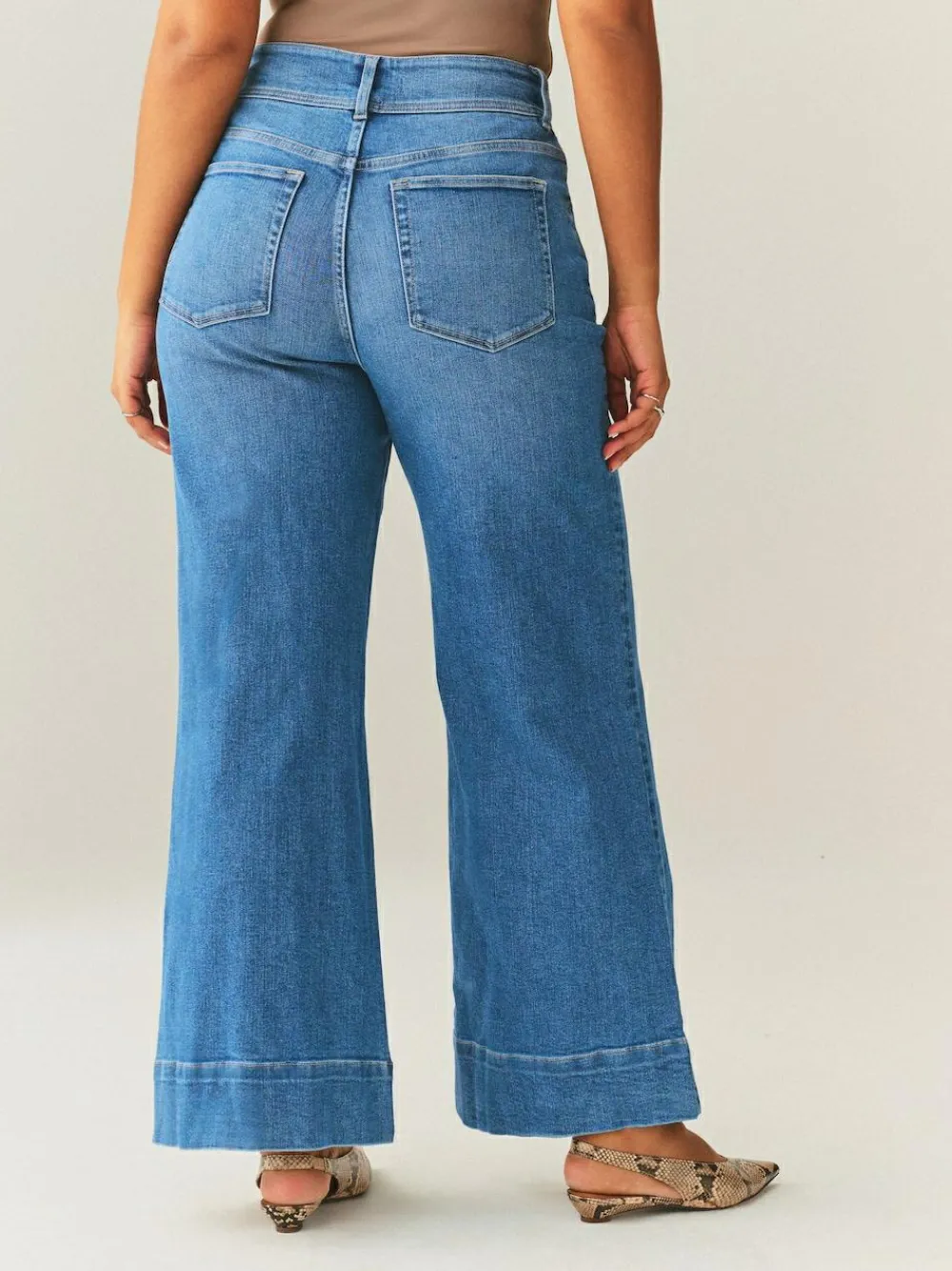 Next High Rise Stretch Wide Leg Hourglass Jeans^Women Jeans|Jeans
