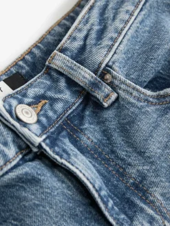 Outlet Next Knee Length Bermuda Denim Shorts Mid Blue