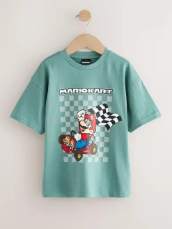 Next Mid Blue Mario Gaming T-Shirt (3-16yrs)^BOY T-Shirts