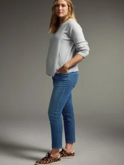 Best Next Mom Maternity Denim Jeans Mid Blue