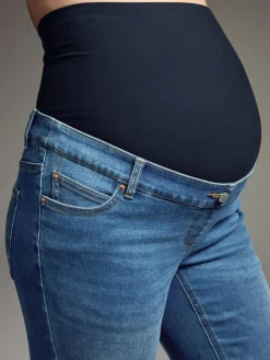 Best Next Mom Maternity Denim Jeans Mid Blue