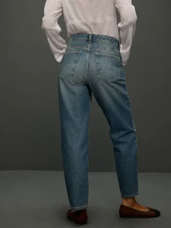 Next Mid Rise Ankle Straight Leg Jeans With Scarf^Women Jeans|Jeans