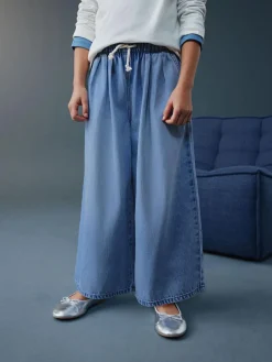 Next Pullon Barrel Jeans (3-16yrs) Mid Blue