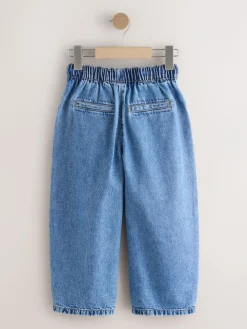 Next Pullon Barrel Jeans (3-16yrs) Mid Blue