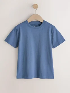 Next Mid Blue Regular Fit Short Sleeve T-Shirt (3-16yrs)^BOY T-Shirts
