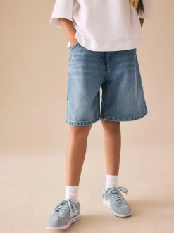 Next Regular Length Relaxed Denim Shorts (3-16yrs)^ Shorts & Skirts