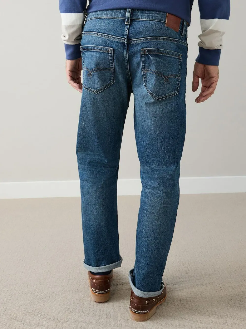 Next Regular Tapered Fit Signature Selvedge Denim Jeans^ Jeans|Jeans