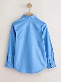 New Next Mid Blue Single Oxford Shirt (3-16yrs)