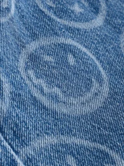 Next Mid Blue SmileyWorld® Pullon Barrel Jeans (3-16yrs)^ Jeans