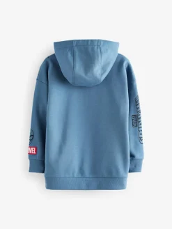 New Next Mid Blue Spiderman Flip Sequin Hoodie (3-16yrs)