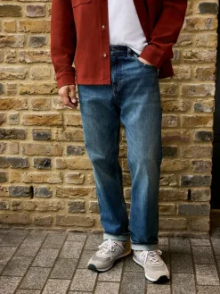 Next Straight Fit Signature Selvedge Denim Jeans^ Jeans|Jeans