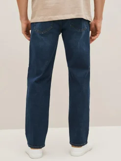 Outlet Next Straight Fit Straight Fit Essential Stretch Jeans Mid Blue