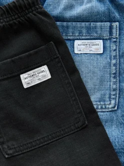 Hot Next Bermuda Pull On Denim Shorts 2 Pack (3-16yrs) Mid Blue/Black