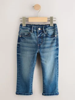 Next Mid Blue/Black Denim 2 Pack Regular Fit Comfort Stretch Jeans (3mths-7yrs)