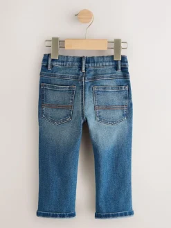 Next Mid Blue/Black Denim 2 Pack Regular Fit Comfort Stretch Jeans (3mths-7yrs)