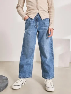 Discount Next Wide Leg Jeans (3-16yrs) Mid Denim Blue