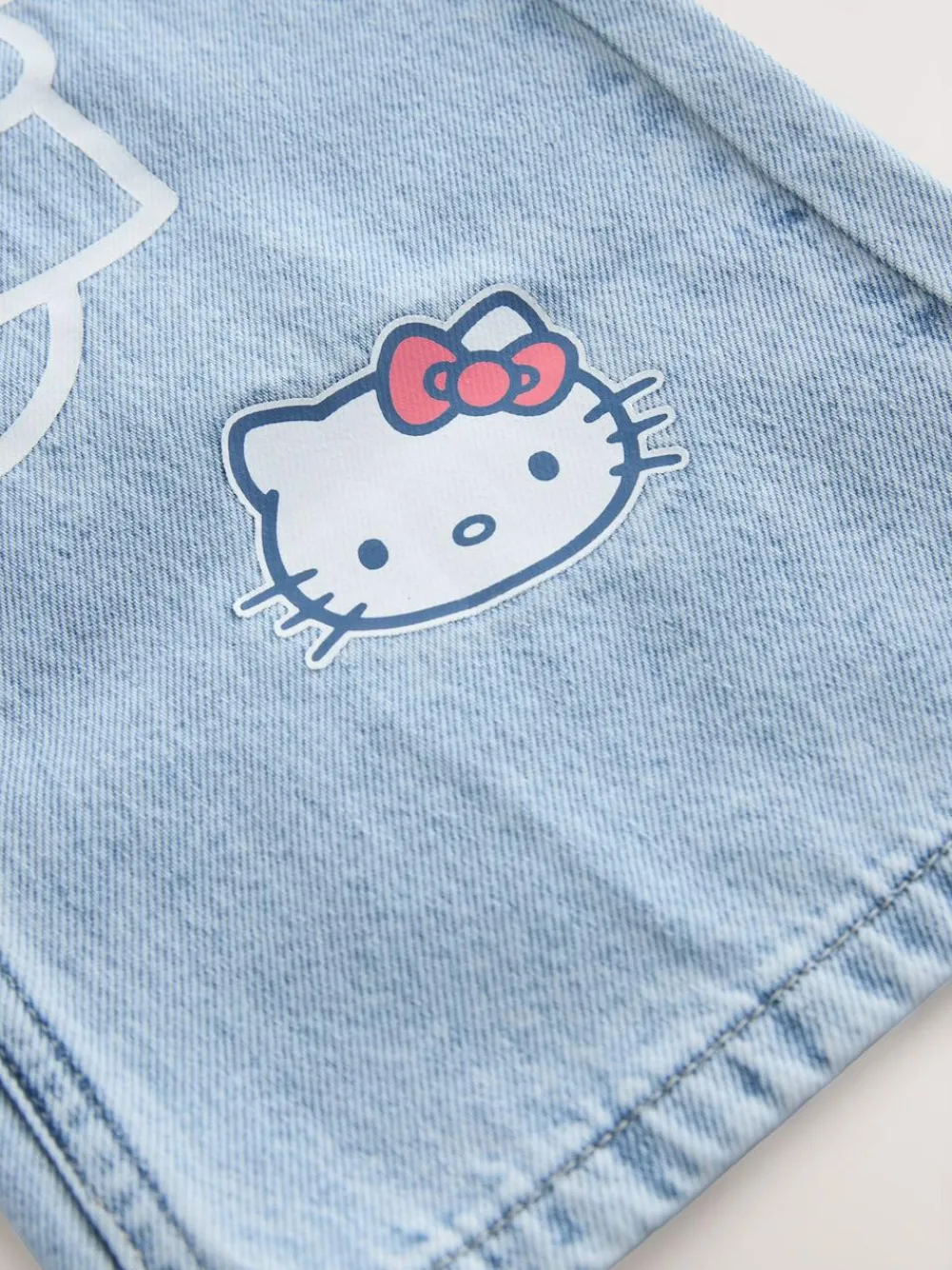 Next Mid Wash Hello Kitty Wide Leg Jeans (3-16yrs)^ Jeans