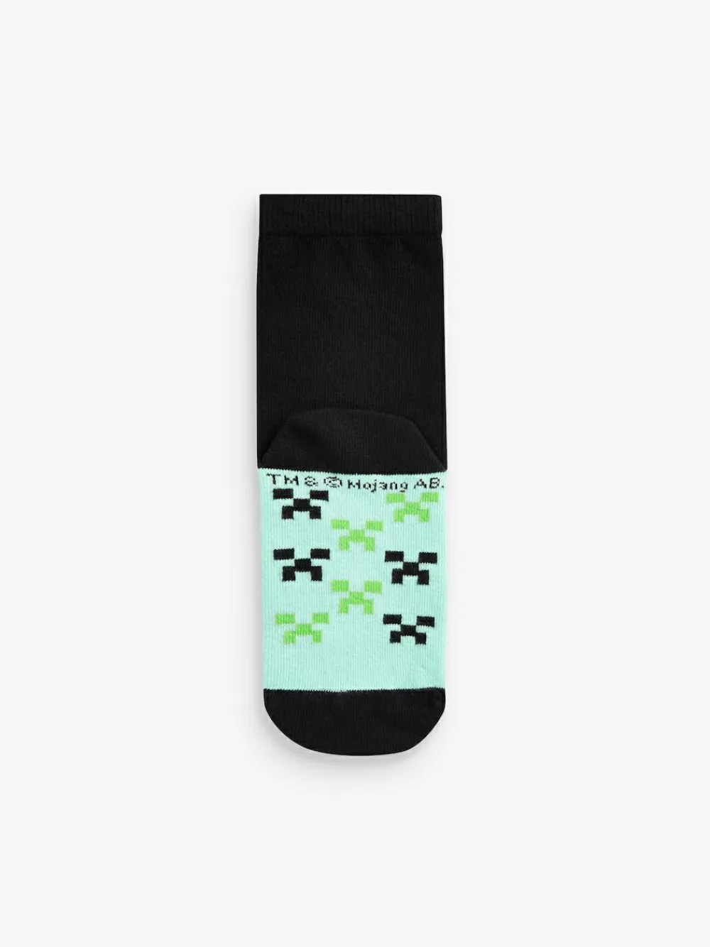 Sale Next Minecraft Black 5 Pack Cotton Rich Socks