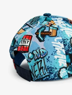 New Next 100% Cotton Cap (3-16yrs) Minecraft Grafitti