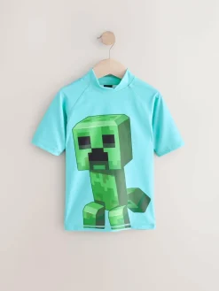 Hot Next Minecraft Rash Vest (3-16yrs)