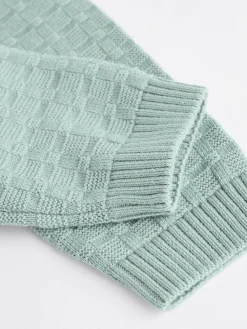 Next Baby Textured Knitted 100% Cotton Jumper and Leggings Set (0mths-3yrs)^BOY Baby Boys|Baby Boys