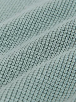 Best Next Textured Knitted Zip Neck Jumper (3-16yrs) Mineral Blue