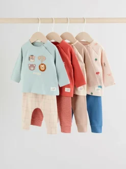 Clearance Next Mineral Little Cub Baby Tops and Leggings 8 Piece Set (0mths-2yrs)