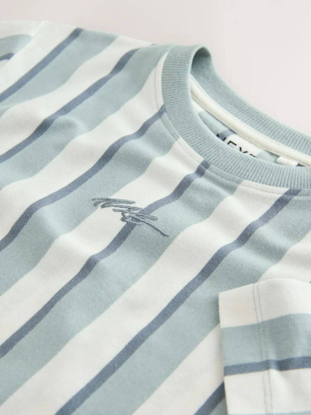 Next Mineral Stripe Regular Fit Short Sleeve Graphic Print T-Shirt (3-16yrs)^BOY Tops|T-Shirts