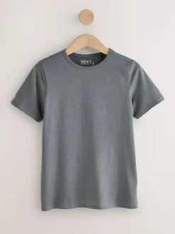 Online Next Crew Neck Cotton Rich T-Shirts 5 Pack Minerals