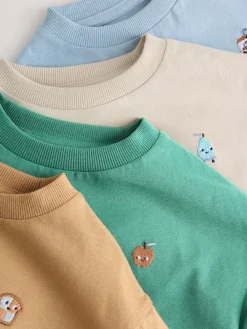 Next Long Sleeve Graphic Print T-Shirts 4 Pack (3mths-7yrs)^BOY Multipacks|Tops