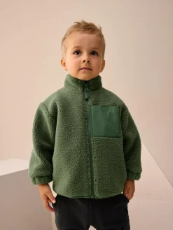 Next Minerals Plain Funnel Neck Fleece Zip Through Fleece (3mths-7yrs)^BOY Baby Winter Clothing|Sweatshirts & Hoodies