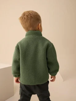 Next Minerals Plain Funnel Neck Fleece Zip Through Fleece (3mths-7yrs)^BOY Baby Winter Clothing|Sweatshirts & Hoodies