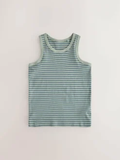 Sale Next Mini Safari Print 100% Cotton Vests 5 Pack (1.5-8yrs)