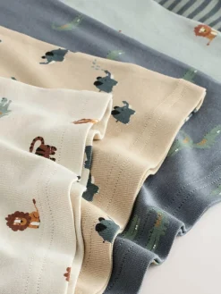 Sale Next Mini Safari Print 100% Cotton Vests 5 Pack (1.5-8yrs)