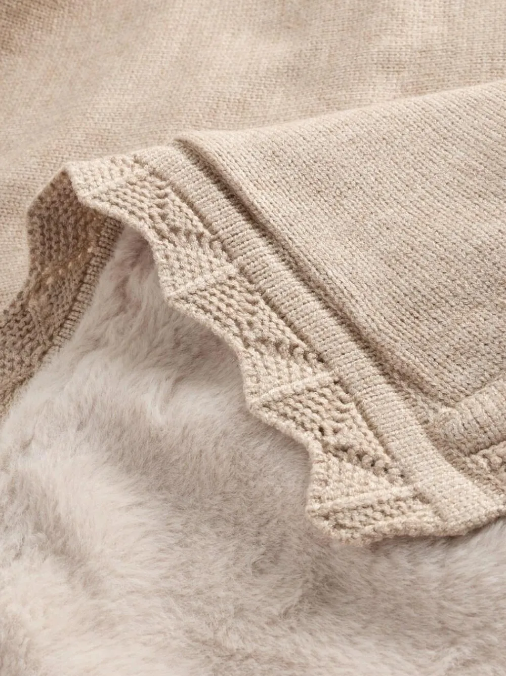 Next Mink Baby Fleece Blanket^ Cushions & Throws|Nursery Bedding