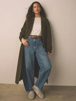 Next Forever Comfort Leather Clean Footbed Clogs^Women Flats