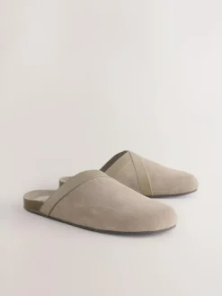 Next Forever Comfort Leather Clean Footbed Clogs^Women Flats