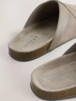 Next Forever Comfort Leather Clean Footbed Clogs^Women Flats