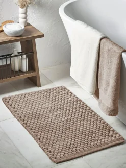 Next Mink Brown Giant Bobble Bath Mat^ Towels & Bathmats
