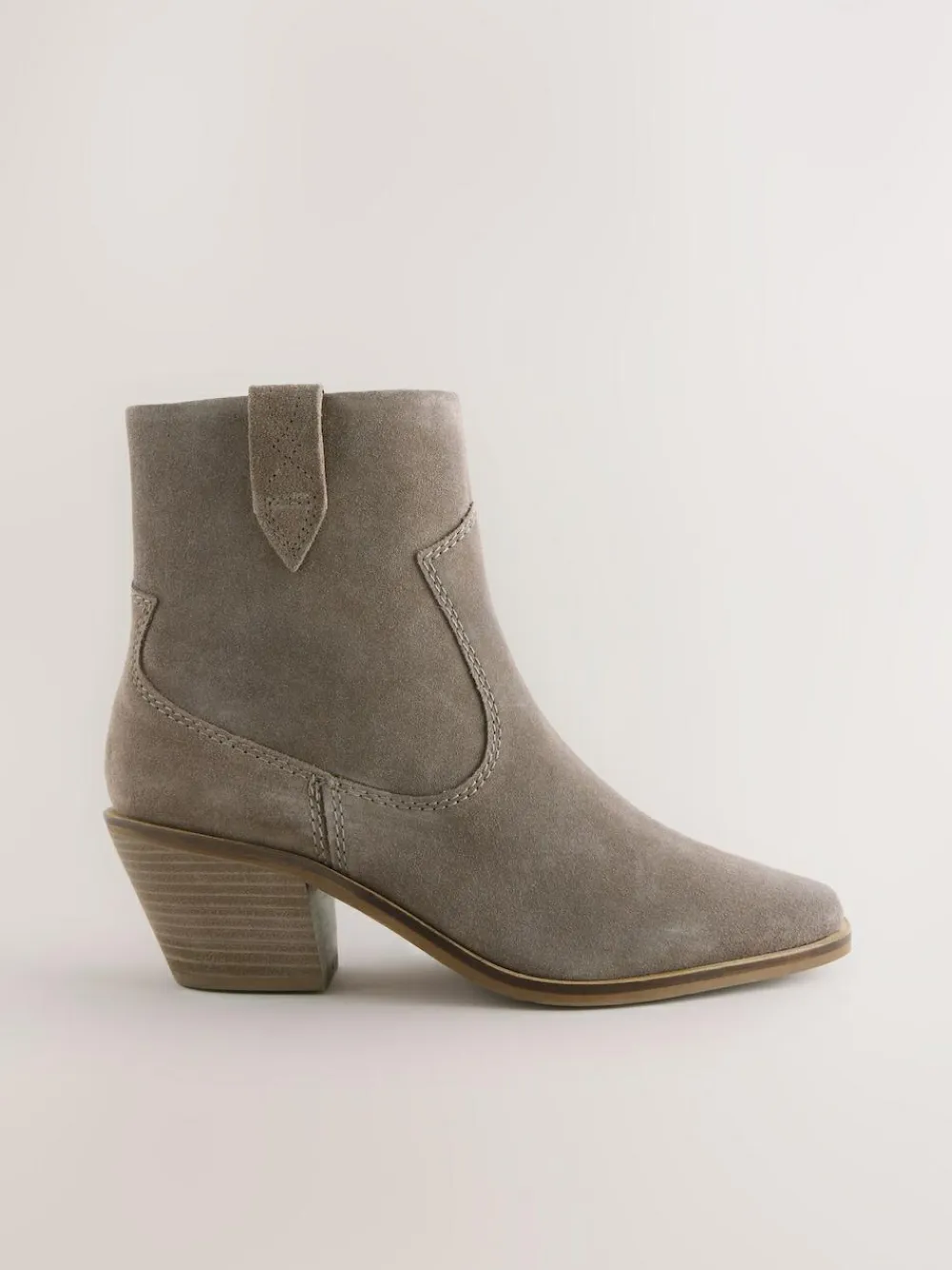 Next Standard/Wide Fit Cowboy Block Heel Ankle Boots^Women Wide Fit & Extra Wide Fit|Boots & Wellies