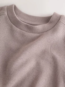 Next Textured Short Sleeve T-Shirt and Shorts Set (3-16yrs)^BOY Sets & Outfits|Sweatshirts & Hoodies