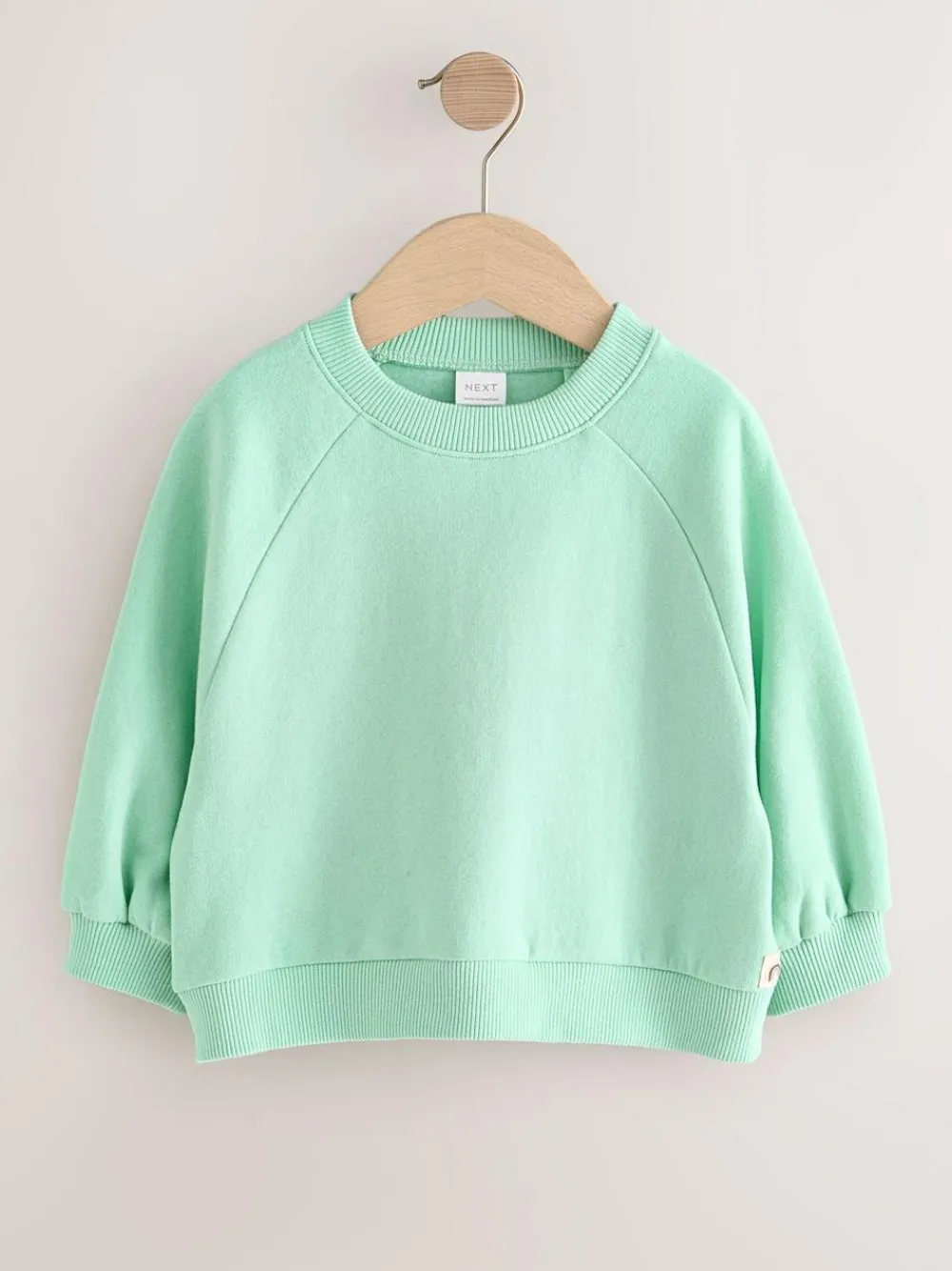 Next Mint Green Crew Neck Sweatshirt (3mths-7yrs)
