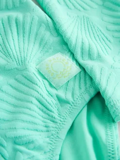 Outlet Next Textured Long Sleeve Sunsafe Swimsuit (3-16yrs) Mint Green Shell