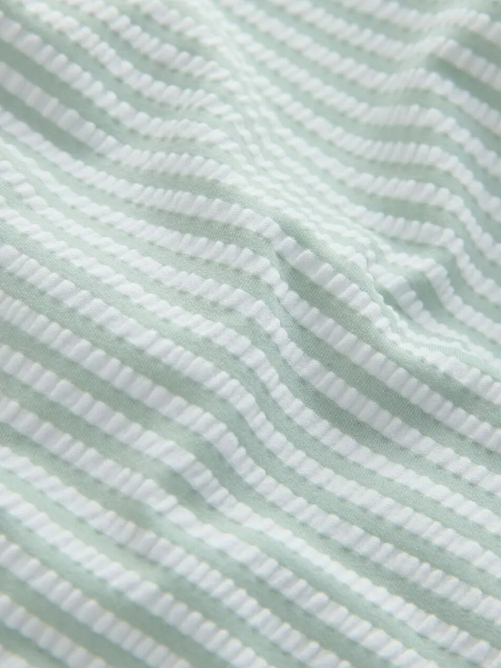 Next Striped Sunsafe Swimsuit and Hat Set (3mths-7yrs) Mint Green