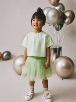 Hot Next Top and Tutu Skirt Set (3mths-7yrs) Mint Green