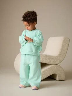 Online Next Mint Green Wide Leg Sweat Joggers (3mths-7yrs)