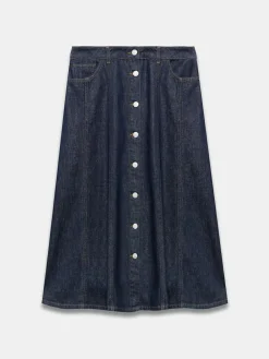 Mint Velvet Blue Denim Midi Skirt^Women Skirts