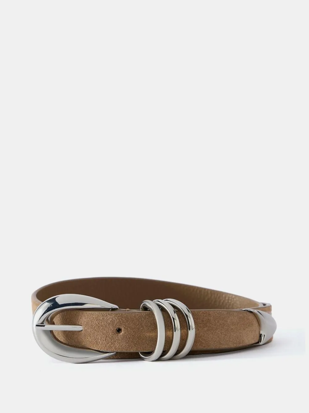 Discount Mint Velvet Brown Buckle Belt