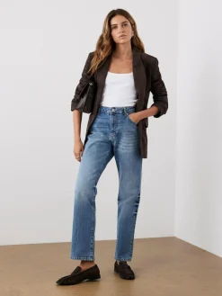 Discount Mint Velvet Brown Suede Blazer